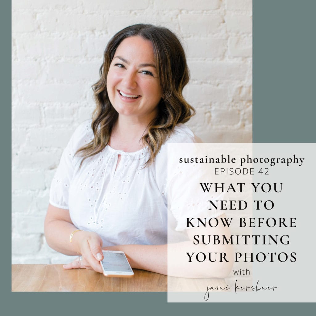 Podcast Cover Episode 42 "Curating Photography Submissions with Jaine Keshner"